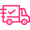 Delivery truck Pink